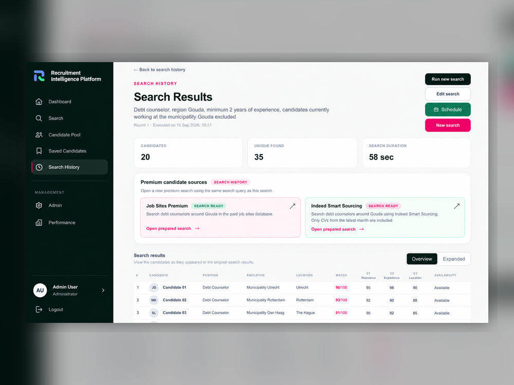 Search results